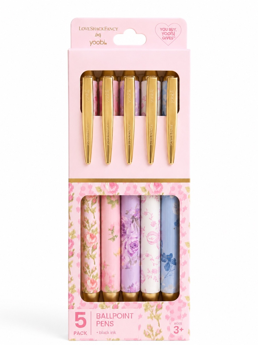 LoveShackFancy x Target x Yoobi Limited Edition 5-Pack Ballpoint Pens NIB - Picture 2 of 6